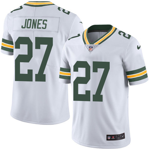 Nike Packers #27 Josh Jones White Men's Stitched NFL Vapor Untouchable Limited Jersey